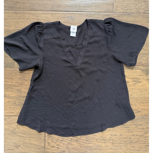 CAbi Tops - NWOT Cabi Black V-Neck Blouse- Size S Minimalist